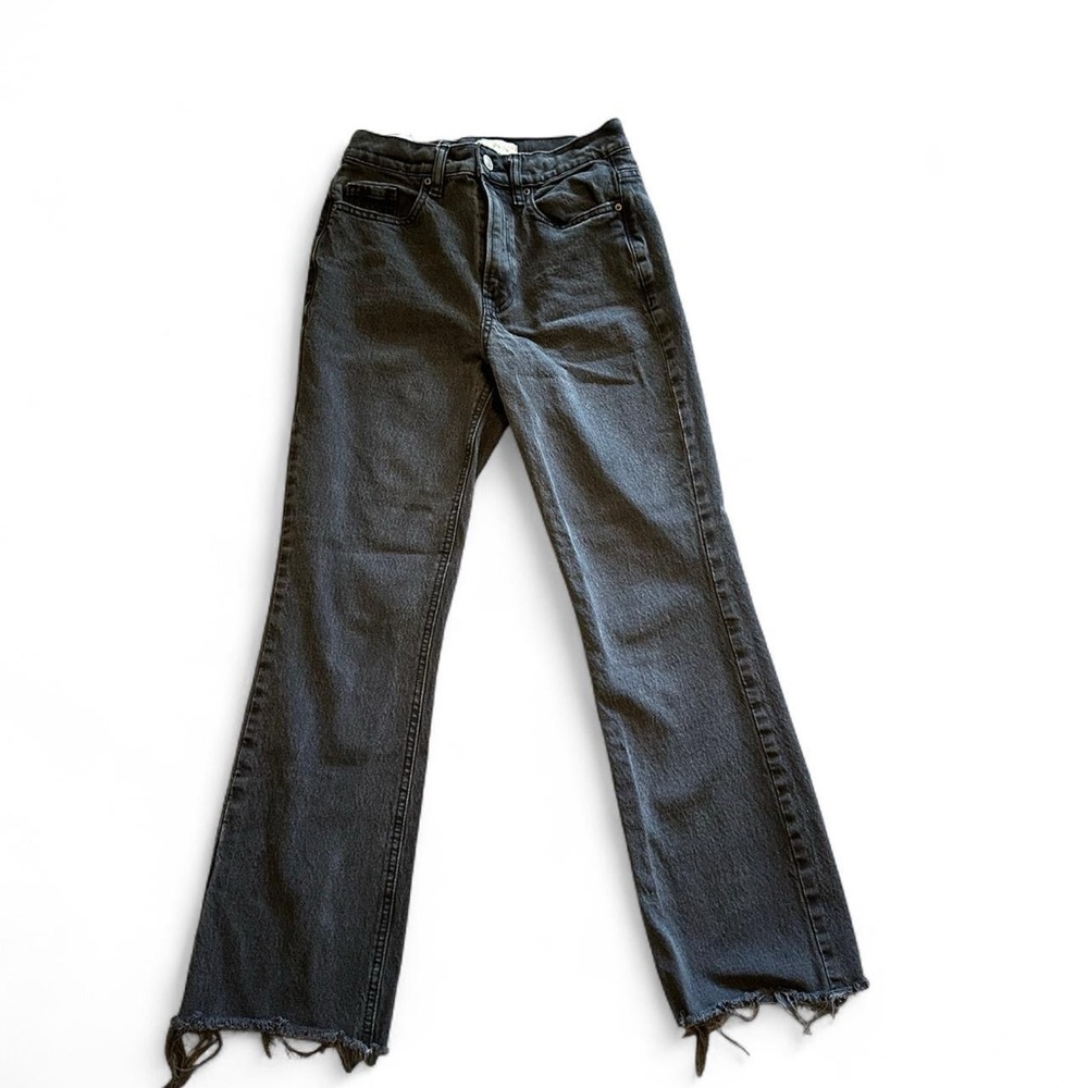 PacSun Black/Dark Grey cropped boot jeans